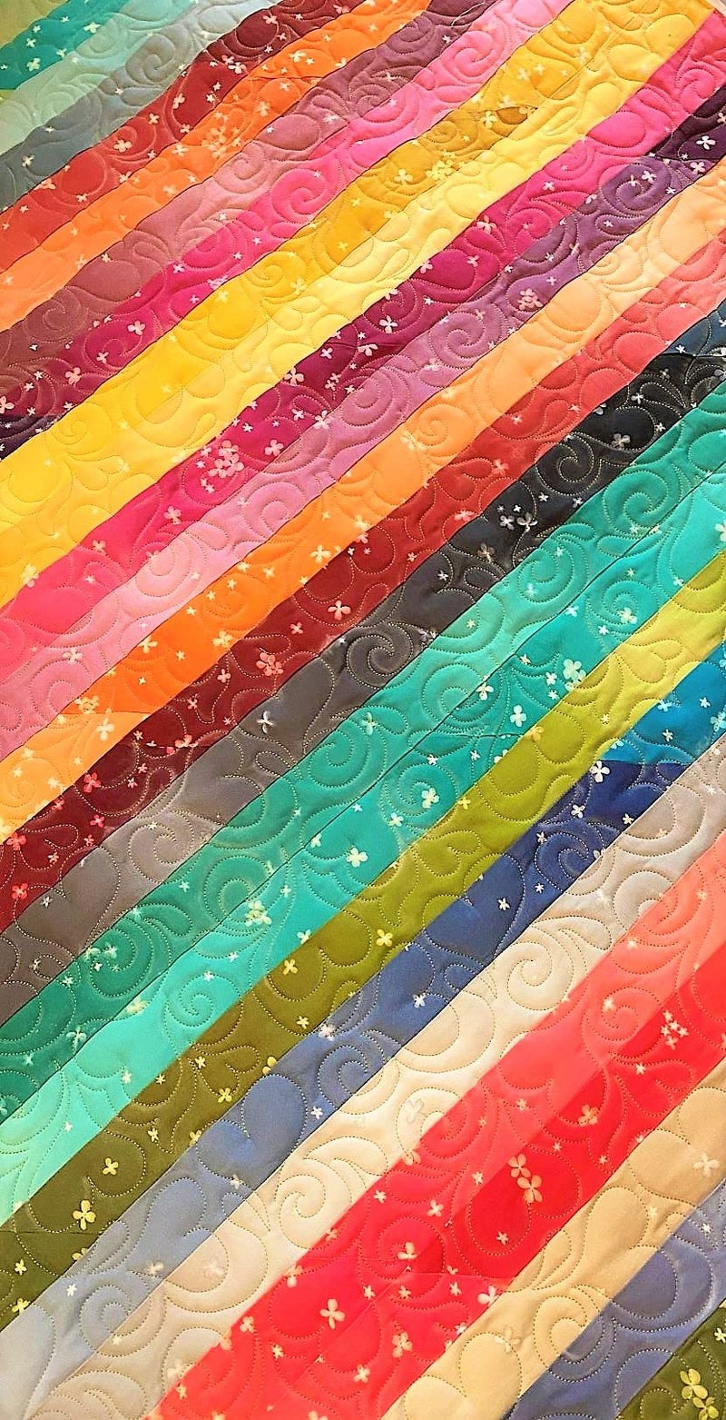 Full Line Stencil Splas of Love - Edge to Edge Nylon Mesh Stencil, Continuous Line Template for Hand Quilting, Free Motion Quilting, Domestic Machine Quilting, Long-Arm Quilting - Image 5